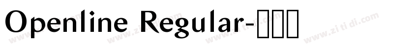 Openline Regular字体转换